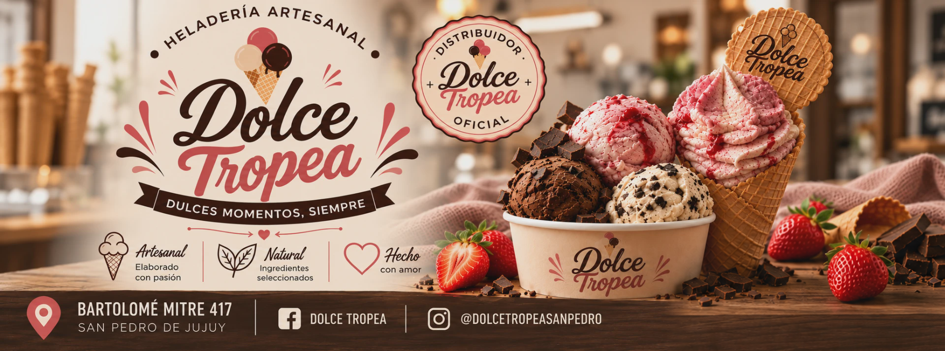 Dolce Tropea, heladería artesanal en San Pedro de Jujuy